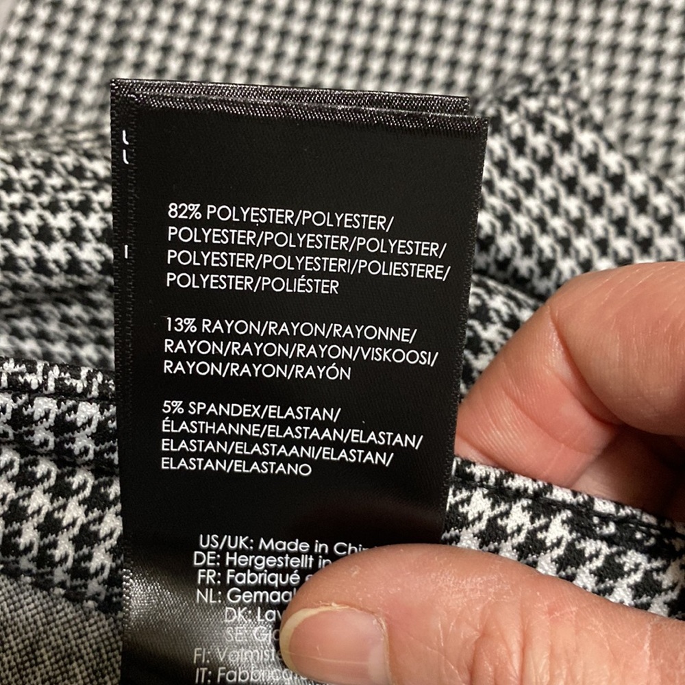 Sz 10/30⭐️NWT Liverpool Kelsey Knit Plaid Button Front Trousers. - Picture 6 of 10